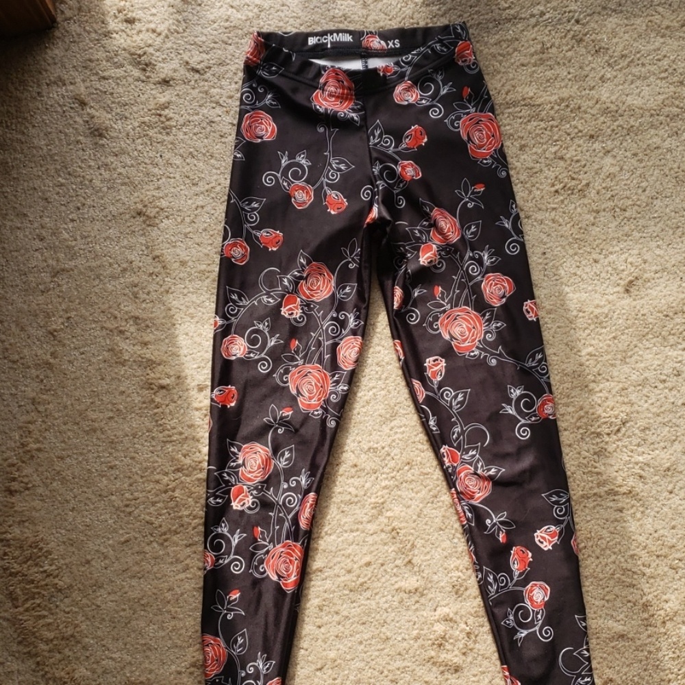 Blackmilk Rose Leggings